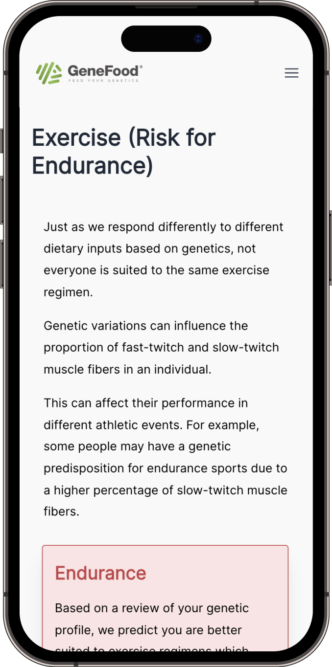 Exercise report: strength vs. endurance example