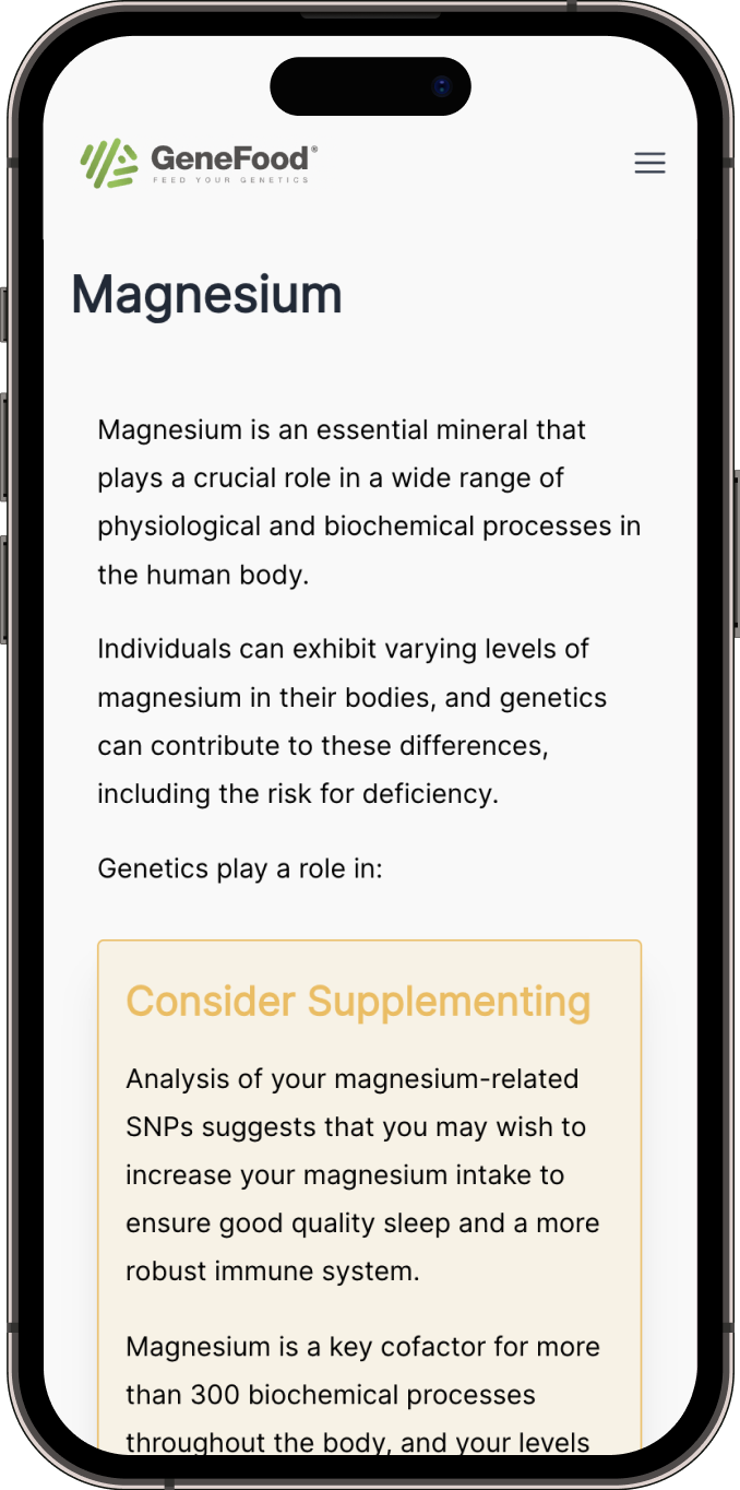 Magnesium Deficiency Report example