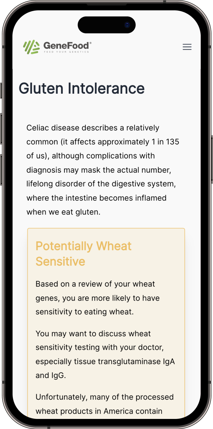Wheat sensitivity report example